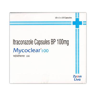MYCOCLEAR 100 Capsule 10's - Fungal Infections-Anf