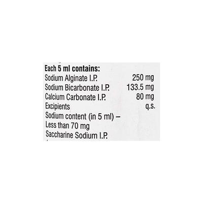 DDRAFT SUGAR FREE PEPPERMINT FLAVOUR Oral Suspension 200ml - Ulcer/Reflux/Flatulence-Aaa