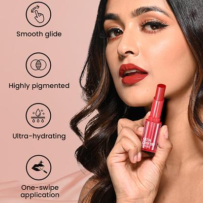 Swiss Beauty Satin Comfort Lipstick-English Rose 3 gm - Lipsticks