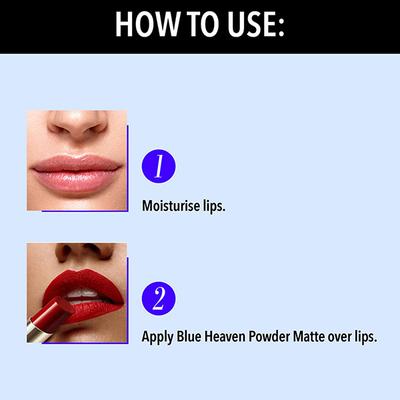 Blue Heaven Powder Matte -Merlot magic RM06 3.5gm - Lipsticks