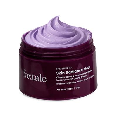 Foxtale The Stunner Skin Radiance Mask Cleans Pores & Reduces Blackheads Improve Skin Clarity & Tone 75gm - Masks & Peels