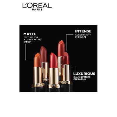 L'Oreal Paris Color Riche Moist Matte Lipstick, 214 Raspberry Syrup 3.7 Gm - Lipsticks