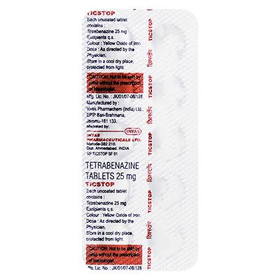 Ticstop 25mg Tablet 10'S - Muscle Spasm-Neu