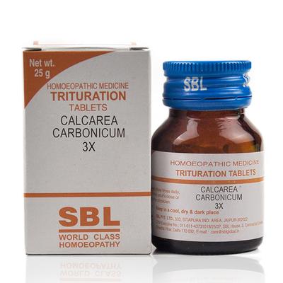 SBL Calcarea Carbonica 3X Tablet 25 gm - Bio-Chemic