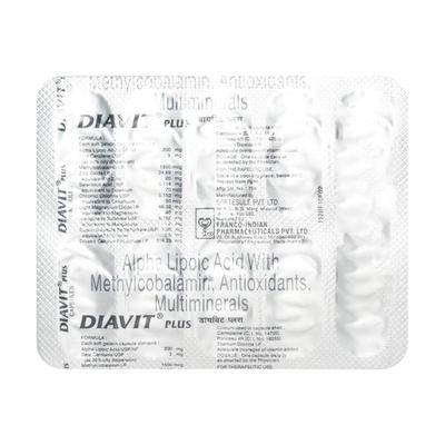 Diavit Plus Capsule 10'S - Supplements-Vam