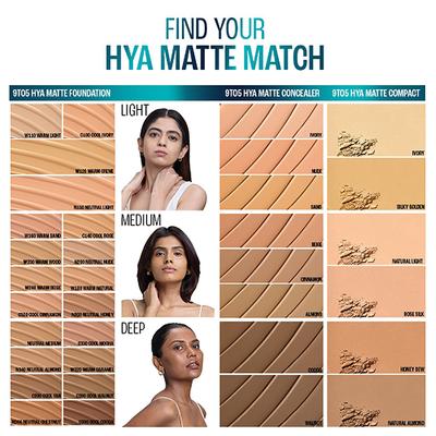Lakme 9To5 Hya Matte Foundation + Hyaluronic Acid Cool Tan 25 ml - Foundation