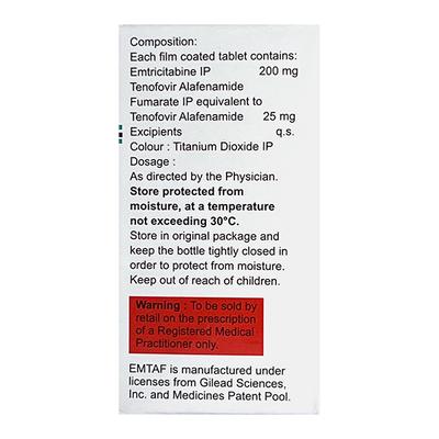 EMTAF Tablet 30's - Viral infections-Ant