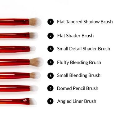 bh cosmetics Chillin in Chicago 7 Piece Eye Brush Set 1's - Lens Solution & Accessories