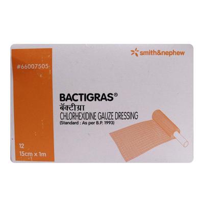 Smith & Nephew Bactigras Roll Gauze Dressing 15 Cm X 1 M 1'S - Bandages & Dressings