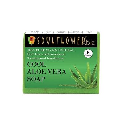 Soulflower Soap - Cool Aloe Vera 150 gm - Soaps