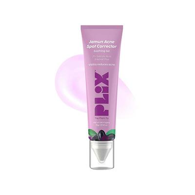 PLIX Jamun Acne Spot Corrector Gel for Reducing Active Acne, Day & Night Gel, Controls Oil & Soothes Inflammation for Men & Women 15 gm - Face Gels