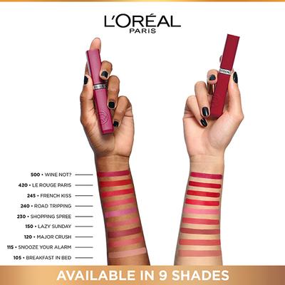 Loreal Paris Infallible Matte Resistance Liquid Lipstick, Wine 5 ml Not 500 - Liquid Lipsticks