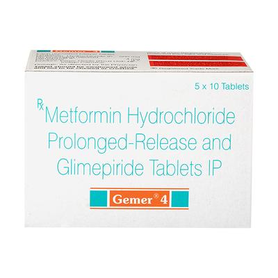 Gemer 4Mg Tablet 10's - Diabetes-Ant