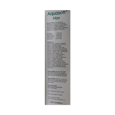 AQUASOFT MAX NEW INTENSIVE MOISTURISING Cream 100gm - Dry Skin-Emo
