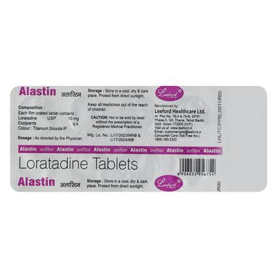 Alastin 10mg Tablet 10'S - Allergies-Ant