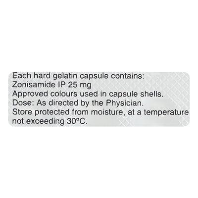 Zonimid 25mg Capsule 10'S - Epilepsy/Convulsion-Ant