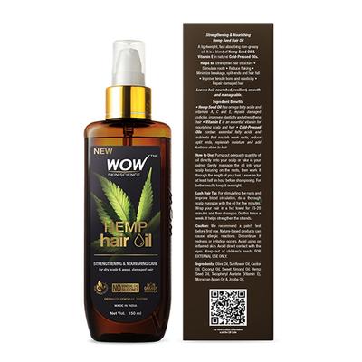 WOW Skin Science Hemp Hair Oil 150 ml - Hair Oils