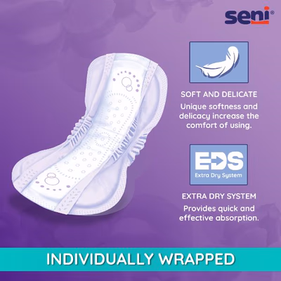 Seni Lady Maximum Long Bladder Control Pads 30's - Adult Diapers & Pads