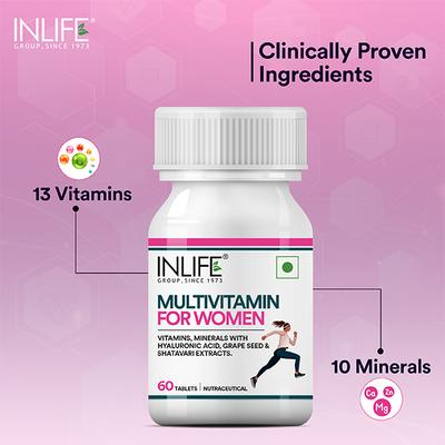 INLIFE Multivitamin Tablets for Women 60's - Women Health