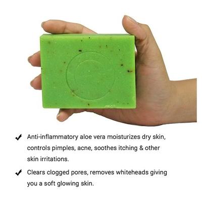 Soulflower Soap - Cool Aloe Vera 150 gm - Soaps