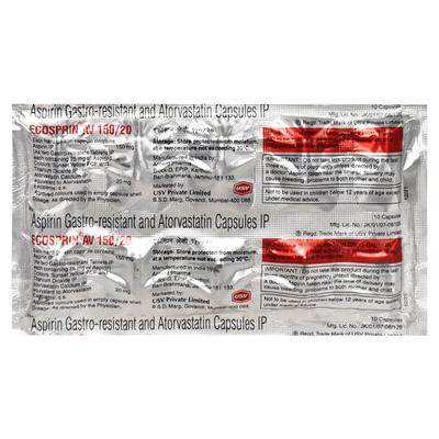 Ecosprin AV 150/20mg Capsule 10'S - Blood Clot-Ant