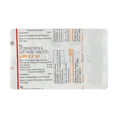 Lipi EZ 10mg Tablet 15'S - High Cholesterol-Dys