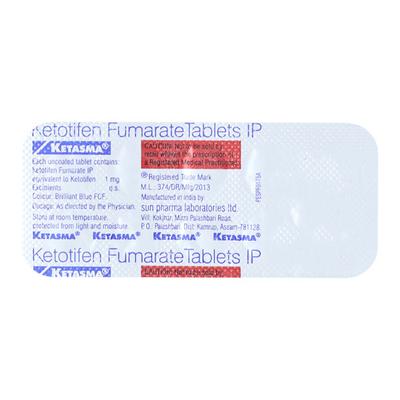 Ketasma Tablet 10'S - Asthma/COPD-Ast