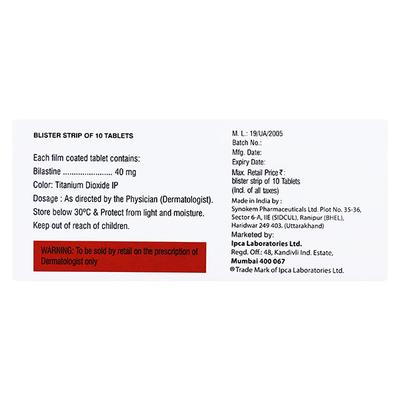 BULARID L 40 Tablet 10's - Allergies-Ant
