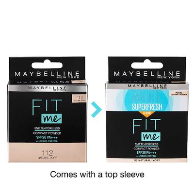 Maybelline New York Fit Me Compact, Natural Ivory 8 Gm - Compact Powder