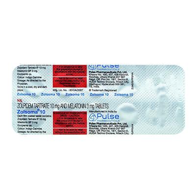 Zolsoma 10mg Tablet 10'S - Hypnosis-Hyp