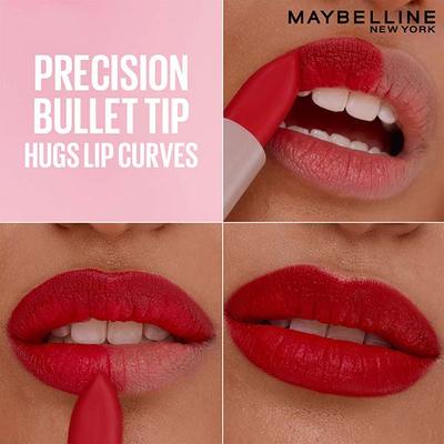 Maybelline New York Serum Lipstick (Matte) 8Hr Hydration + one-swipe bold color - 001 Crop Top 4.5 g - Lipsticks