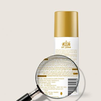 St. John Cobra Oud Deodorant Spray - Pack of 2 x 150 ml - Men Deodorants/Roll-Ons