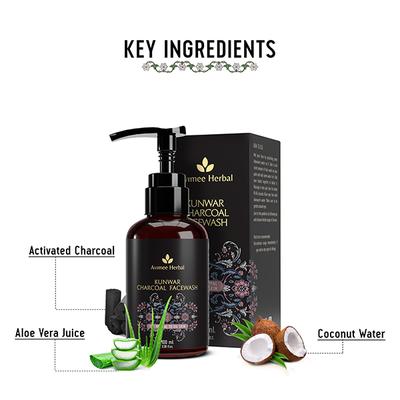 Avimee Herbal Kunwar Charcoal Face Wash 100 ml - Face Washes