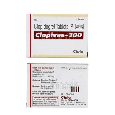 Clopivas 300mg Tablet 2'S - Blood Clot-Ant