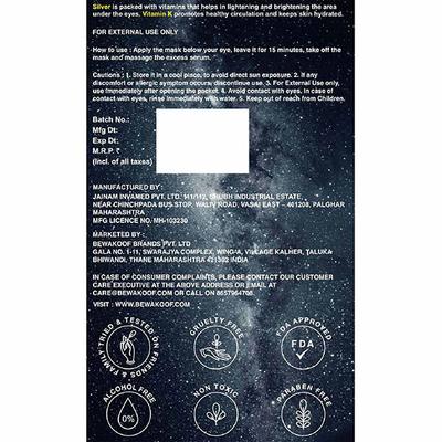 Cosmos by Bewakoof Lightening Magic Mineral Under Eye Mask Powered By Silver & Vitamin-K (Pack of 5 ) 1's - Eye Masks
