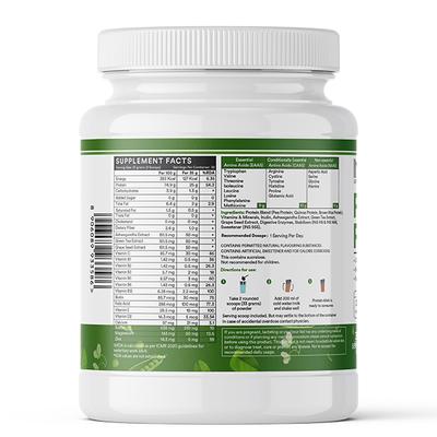 INLIFE Plant Protein Powder - Coffee Flavour 1 kg - Protein Drink