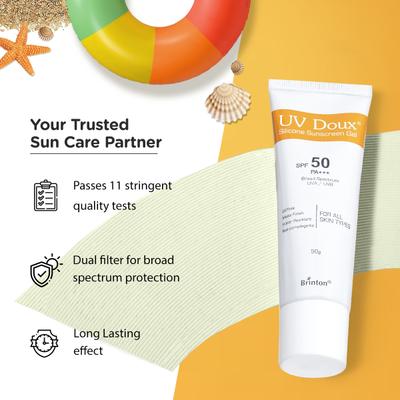 UV Doux Silicon SPF 50 PA+++ Sunscreen Gel 10 g - Face Sunscreen