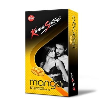 Kamasutra Condoms - Mango 10's - Plain/Flavoured Condoms