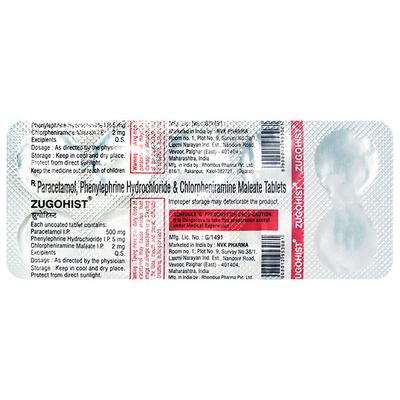 ZUGOHIST Tablet 10's - Cough And Cold-Cou