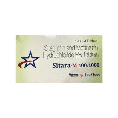 SITARA M 100/1000 Tablet 10's - Diabetes-Ant
