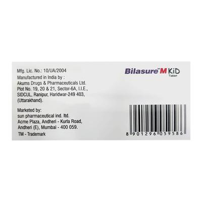 BILASURE M KID Tablet 10's - Allergies-Ant