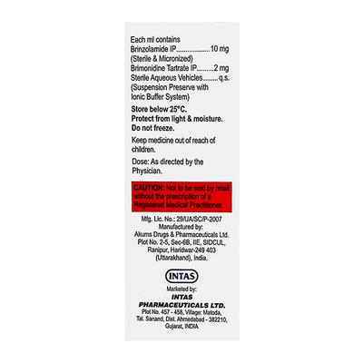 MAXBRIM PF BAK FREE Ophthalmic Suspension 5ml - Glaucoma-Ant