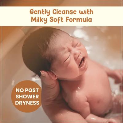 Mother Sparsh Milky Soft Baby Wash with Milk Protein, Coconut Oil and Shea Butter 200 ml - Baby Skin Care