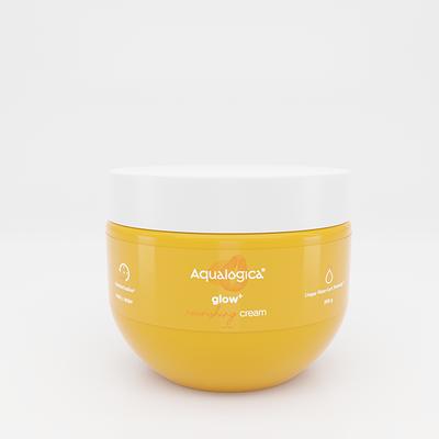 Aqualogica Glow Plus Nourishing Cream Papaya & Vitamin C 24Hrs Moisturization Face/Body 200 gm - Face Creams