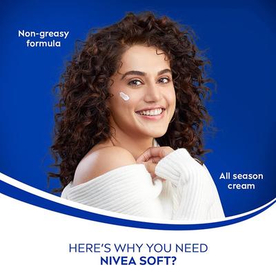 Nivea Soft Entertainer College Edition Light Moisturiser for Fresh & Soft Skin 200ml - Face Wash & Cleansers