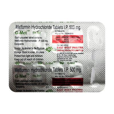 G Met Tablet 10'S - Diabetes-Ant