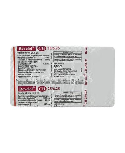 Revelol CH 25/6.25mg Tablet 10'S - Hypertension-Bet