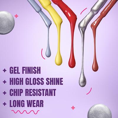 Elle 18 Nail Pop Gel Finish G10 10 ml - Nail Polish