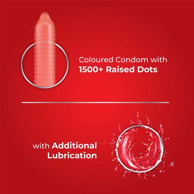 Skore Notout Climax Delay with 1500 Plus Raised Dots 20's - Plain/Flavoured Condoms