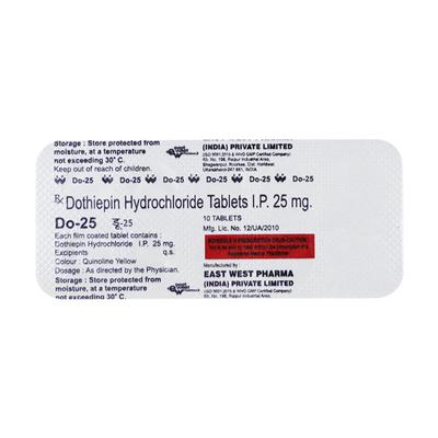 DO 25mg Tablet 10'S - Depression-Ant